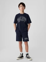Dark blue boys' shorts with GAP logo