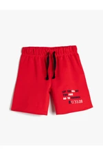 Koton Shorts - Red - Normal Waist