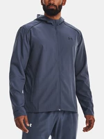 Under Armour Bunda UA STORM RUN HOODED JACKET-GRY - Pánské