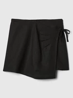 Black Girl's Linen Short Skirt GAP