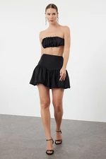 Trendyol Black Woven Balloon Poplin Skirt
