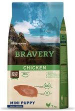 Bravery Dog Mini Puppy Chicken - 2 x 7kg