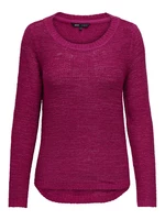 Dark pink women's sweater ONLY Geena