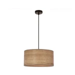 Jasnobrązowa lampa wisząca z rattanowym kloszem ø 30 cm Legno – Candellux Lighting