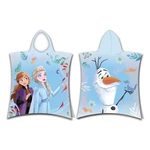 Niebieskie ponczo dziecięce frotte Frozen 2 – Jerry Fabrics