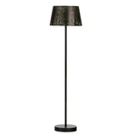 Czarna lampa stojąca WOOOD Keto, ø 43 cm