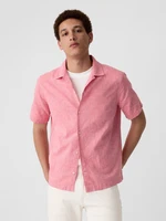 Orange Men's Linen Standard Shirt GAP