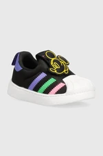 Dětské sneakers boty adidas Originals SUPERSTAR 360 černá barva