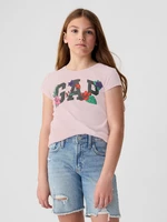 Pink girly T-shirt with GAP logo