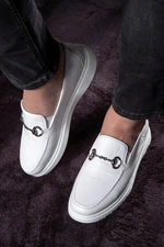 Ducavelli Anchor Genuine Leather Men's Casual Shoes, Loafers, Light Shoes, Summer Shoes.