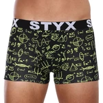 Yellow-Black Men's Boxers Styx Physics