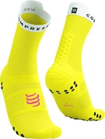 Compressport Pro Racing Socks V4.0 Run High Safety Yellow/White/Black/Neon Pink T4 Skarpety do biegania