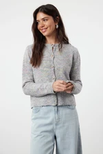 Trendyol Gray Gradient Soft Texture Knitted Cardigan