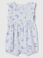 White-and-blue girls' patterned jumpsuit GAP