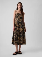 Black and brown patterned maxi dress GAP