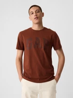 Brown men's T-shirt with GAP logo