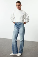 Trendyol Blue More Sustainable High Waist Wide Leg Jeans