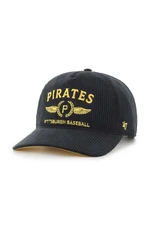 Manšestrová kšiltovka 47 brand MLB Pittsburgh Pirates černá barva, s aplikací, B-SKYLC20EWP-BK