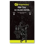 Ridgemonkey rýchlovýmenný obratlík na inline odpadávacie olova quick change inline swivel - veľkosť 8