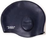 AQUA SPEED Unisex's Swimming Cap Ear Cap Navy Blue