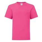 Pink children's t-shirt in combed cotton Fruit of the Loom