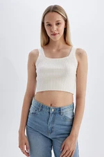 DEFACTO Crop Knitted Tank Top