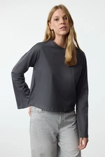 Trendyol Anthracite Knitted T-Shirt