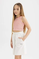 DEFACTO Girl Sweatshirt Fabric Shorts