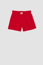 DEFACTO Girl's Woven Labeled Shorts