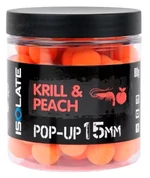 Shimano plávajúce boilie isolate pop-up krill peach 80 g 15 mm fluoro orange