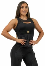 Nebbia Compression Top INTENSE Ultra Black/Gold XS Intimo e Fitness