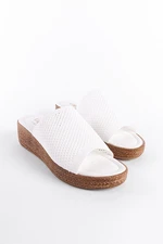 Capone Outfitters Women's Knitwear Wedge Heel Slippers