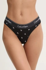 Tanga Calvin Klein Underwear černá barva, 0000F3786E