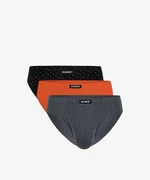 Briefs Atlantic 3MP-100 A'3 S-2XL gray-orange-black 05