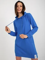 Navy blue hoodie basic dress