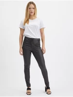 Tmavosivé dámske skinny fit nohavice ORSAY