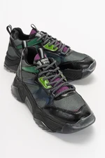 LuviShoes Limos Black-purple Multi Women's Sneakers