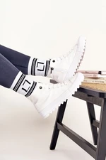 Women's high sneakers Big Star - white