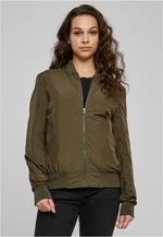 Women's Light Bomber Jacket - Dark Olive