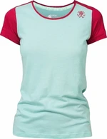 Rafiki Chulilla Lady Short Sleeve Eggshell Blue/Earth Red 40 T-shirt