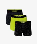 3-PACK Men's boxers ATLANTIC - graphite, lime, black