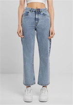 Women's Cropped Straight Leg Jeans - Light Blue