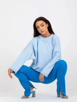 RUE PARIS light blue oversized sweatshirt