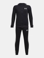 Under Armour Souprava UA Knit Hooded Track Suit-BLK - Kluci