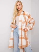 Women's shirt with camel check