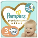 PAMPERS Premium Care plenky vel. 3, 6-10 kg, 78 ks