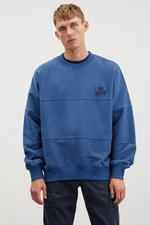 GRIMELANGE Kaylen Oversize Blue Sweatshir