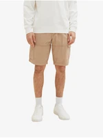 Light Brown Men's Shorts with Tom Tailor Pockets - Men