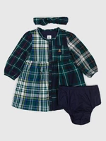 GAP Baby Plaid Dress with Headband - Girls