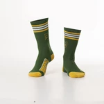 Men's green sports socks with inscription